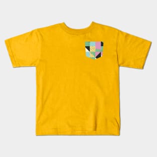 Pocket - Irregular Modern Triangles Kids T-Shirt